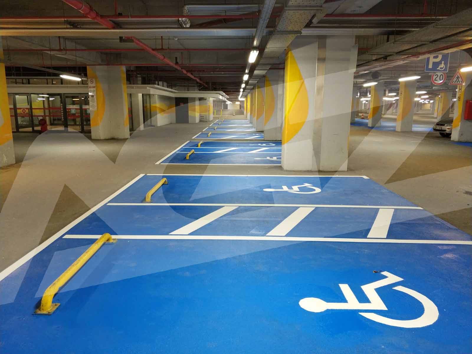 Kurum ve Sosyal Alanlarda Engelli Araç Park Alanı Boya ve Yönl. Uyg